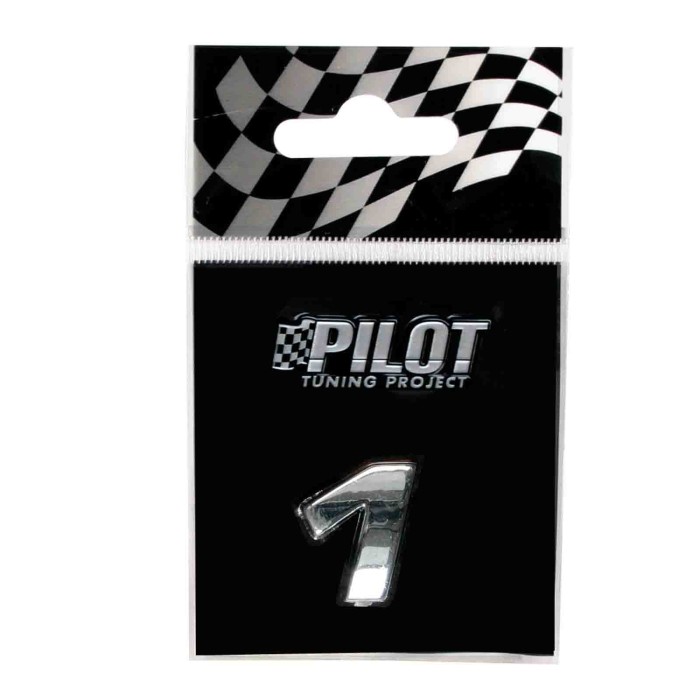 07938-S-01.JPG 3d Letters Type 1 (18 Mm) 1 Lettere E Numeri Adesivi