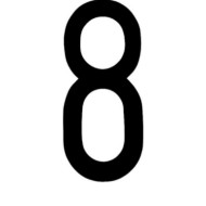 Spell It Caratteri Alfanumerici Adesivi 80x35 Mm 8 Portatarga Targhe E Contrassegni