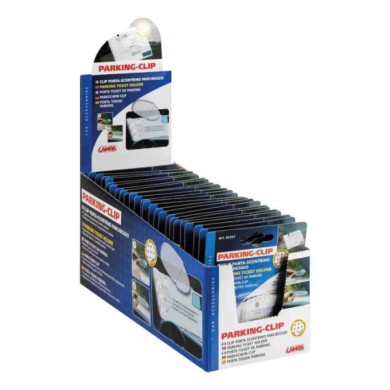 65347D-C-01.JPG Parking Clip Portascontrino Parcheggio Display 25 Pz Porta Licenze/dischi Orario Portaoggetti