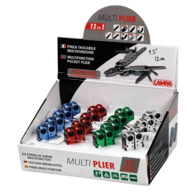 66123-S-01.JPG Multi Pliers Pinze Tascabili Multifunzione 13 In 1 Espositore 16 Pz Multi Tools Multi Tools