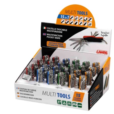 66124D-S-02.JPG Multi Tools Coltelli Multifunzione Tascabili 15 In 1 Espositore 24 Pz Multi Tools Multi Tools