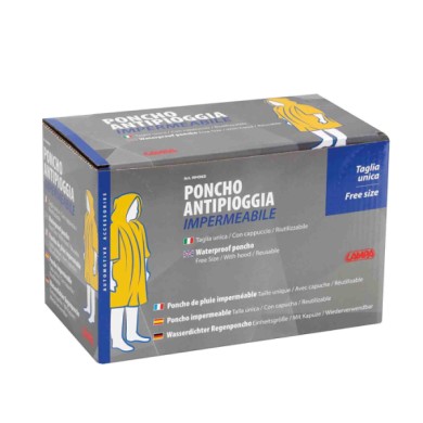 99496D-C-02.JPG Poncho Impermeabile Anti Pioggia Display 24 Pz Pale Da Neve Ghiaccio E Neve