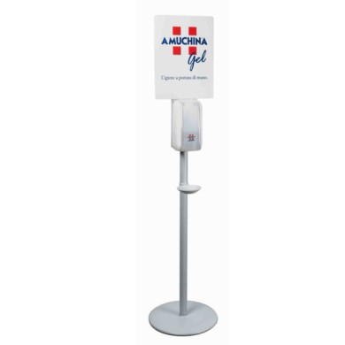 AM386310-S-01.JPG Piantana Porta Dispenser Automatico Igienizzanti E Protezioni Igiene E Protezione