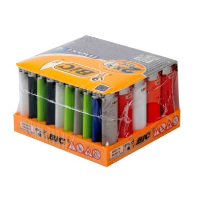 BIC807976-S-01.JPG Accendini Bic Classic Maxi J26. Display Da 50 Pezzi Colori Assortiti Accendini E Accessori Tabacco