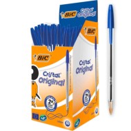 BIC8373609-C-01.JPG Bic Cristal Original Penne A Sfera Scatola 50 Pz Blu Cancelleria