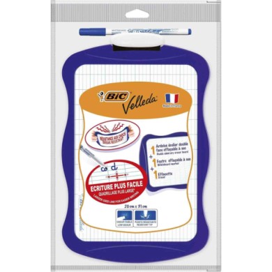 BIC841362-S-01.JPG Bic Lavagna Doppia Faccia Con Marcatore E Cancellino - 21x31 Cm Cancelleria