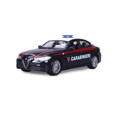 BU01272-S-02.JPG Auto Carabinieri Alfa Romeo Giulia/stelvio Assortite Burago Scala 1:24 Scatola Vetrina Modellini In Metallo