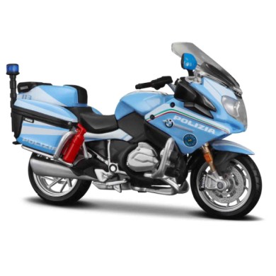 BU15953-C-01.JPG Moto Polizia Bmw R 1200 Rt Maisto Scala 1:18 Scatola Vetrina Modellini In Metallo