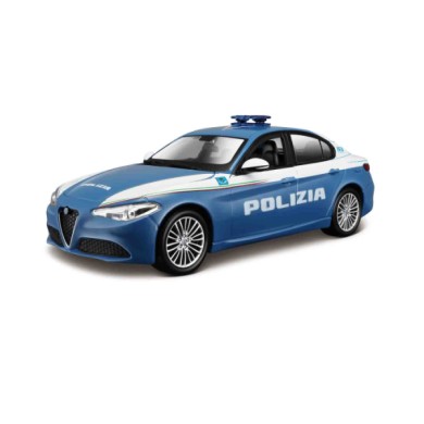 BU18210-S-02.JPG Auto Polizia Alfa Romeo Giulia/stelvio Assortite Burago Scala 1:24 Scatola Vetrina Modellini In Metallo
