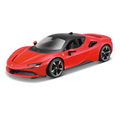 BU26028-S-01.JPG Ferrari Sf90 Stradale Burago Scala 1:24 Scatola Vetrina Modellini In Metallo