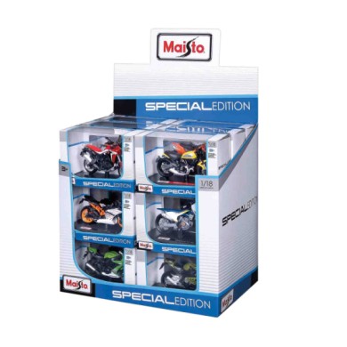 BU34007-S-07.JPG Collezione 18 Moto Stradali Maisto Scala 1:18 Display Da Banco Modellini In Metallo