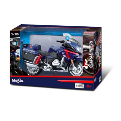 BU34306-S-02.JPG Moto Carabinieri Bmw R 1200 Rt Maisto Scala 1:18 Scatola Vetrina Modellini In Metallo