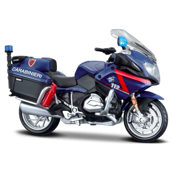 BU34306-C-02.JPG Moto Carabinieri Bmw R 1200 Rt Maisto Scala 1:18 Scatola Vetrina Modellini In Metallo