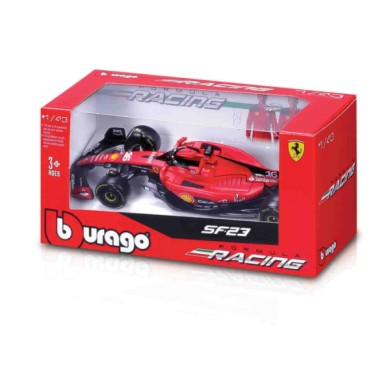 BU36820L-S-01.JPG Auto F1 Ferrari Sf23 Leclerc Burago Scala 1:43 Scatola Vetrina Modellini In Metallo