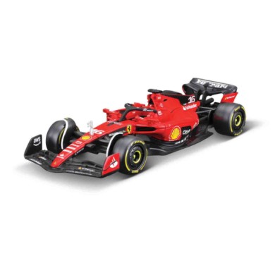 BU36820L-C-01.JPG Auto F1 Ferrari Sf23 Leclerc Burago Scala 1:43 Scatola Vetrina Modellini In Metallo