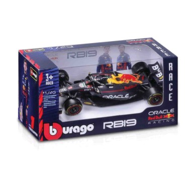 BU38182V-S-01.JPG Auto F1 Red Bull Racing Rb19 Verstappen Burago Scala 1:43 Scatola Vetrina Modellini In Metallo