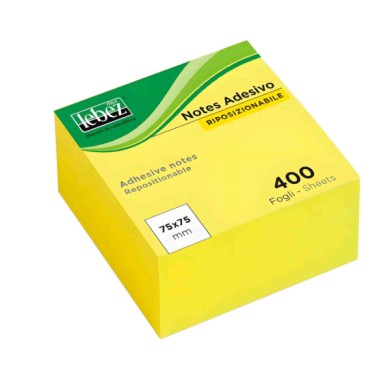 CA2390-C-01.JPG Memo Stick Adesivi Riposizionabili Linea Neon Cubo Da 400 Fogli 75 X 75 Mm Cancelleria