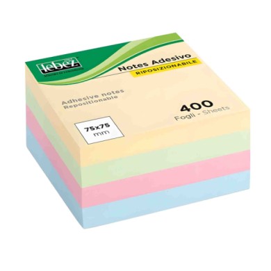 CA2391-C-01.JPG Memo Stick Adesivi Riposizionabili Linea Pastel Cubo Da 400 Fogli 75 X 75 Mm Cancelleria