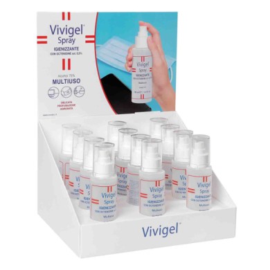 CP0001D-S-01.JPG Vivigel Espositore Da Banco Completo Di 12 Pz Igienizzante Multiuso 100 Ml Igienizzanti E Protezioni Igiene E P