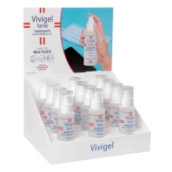Vivigel Espositore Da Banco Completo Di 12 Pz Igienizzante Multiuso 100 Ml Igienizzanti E Protezioni Igiene E Protezione