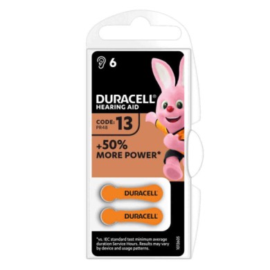 DC4062603-C-01.JPG Duracell Hearing Aid "13" 6 Pz Pile E Batterie
