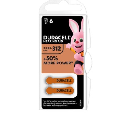 DC4062658-C-01.JPG Duracell Hearing Aid "312" 6 Pz Pile E Batterie