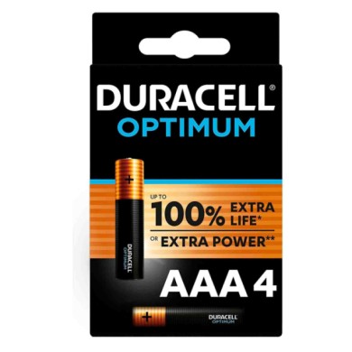 DC4139213-C-01.JPG Duracell Optimum Mini Stilo "aaa" 4 Pz Pile E Batterie