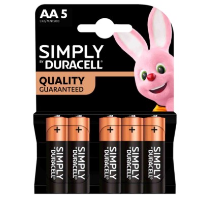 DC4160712-C-01.JPG Duracell Simply Stilo "aa" 5 Pz Pile E Batterie