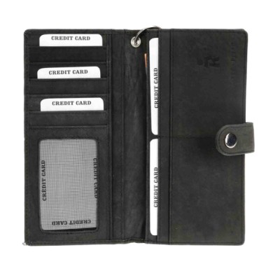ERPFTBL-S-01.JPG Trucker Wallet Portafoglio Nero Portafogli Portaoggetti
