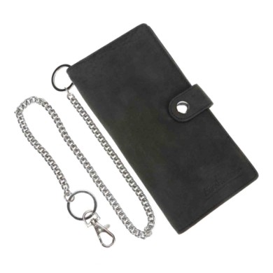 ERPFTBL-S-02.JPG Trucker Wallet Portafoglio Nero Portafogli Portaoggetti