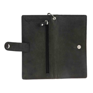 ERPFTBL-S-04.JPG Trucker Wallet Portafoglio Nero Portafogli Portaoggetti