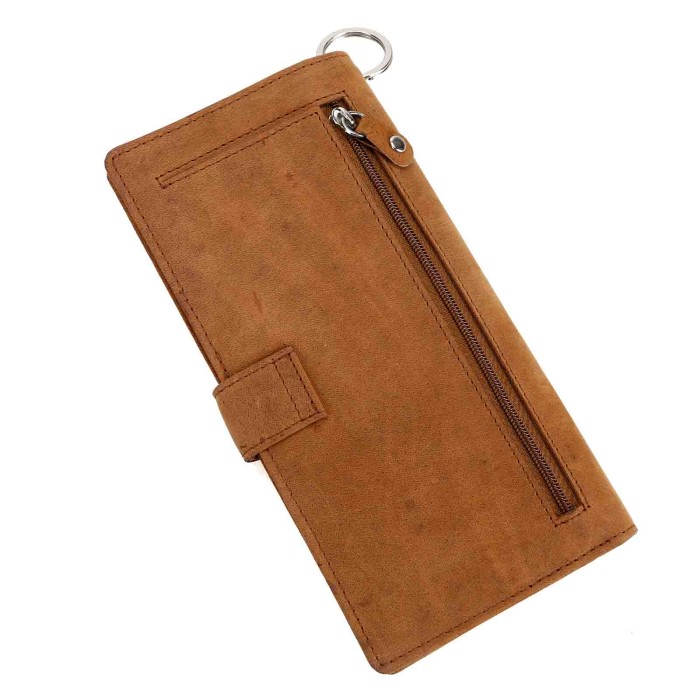 ERPFTBR-S-03.JPG Trucker Wallet Portafoglio Marrone Portafogli Portaoggetti