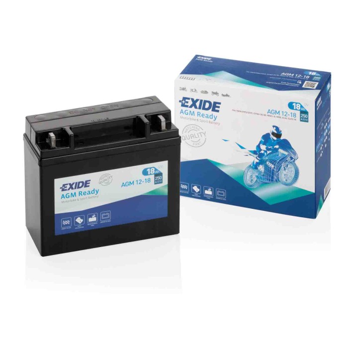 EXAGM1218-S-04.JPG Batteria 12v Exide Bike Agm Ready 18 Ah 250 A M2 Cyclone Exide Bike Batterie Per Moto Batterie