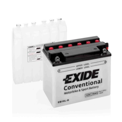 EXEB16LB-S-01.JPG Batteria 12v Exide Bike Conventional 19 Ah 190 A Exide Bike Batterie Per Moto Batterie