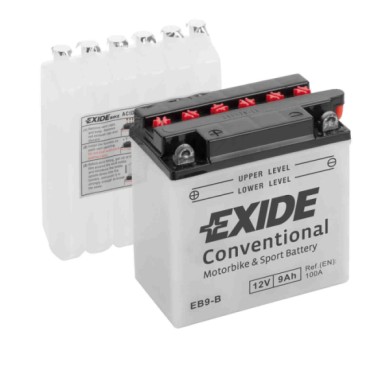 EXEB9B-S-04.JPG Batteria 12v Exide Bike Conventional 9 Ah 100 A Red Rose / Classic Exide Bike Batterie Per Moto Batterie