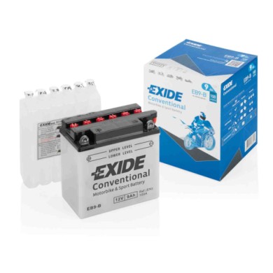 EXEB9B-S-05.JPG Batteria 12v Exide Bike Conventional 9 Ah 100 A Red Rose / Classic Exide Bike Batterie Per Moto Batterie
