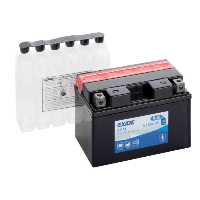 NEUTRO.jpg Batteria 12v Exide Bike Agm 10 Ah 130 A Tuono V4 R/ Aprc / Rr Exide Bike Batterie Per Moto Batterie