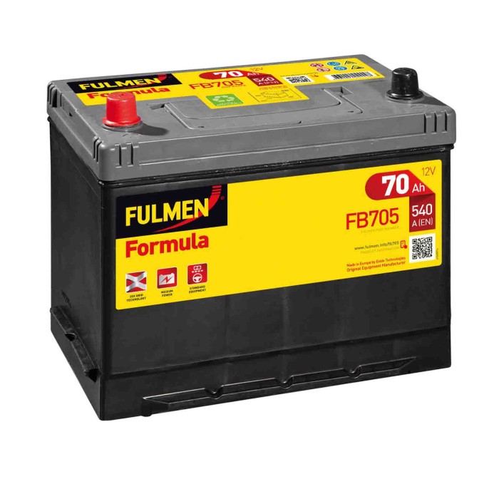EXFB705-D-01.JPG Batteria 12v Fulmen Formula 70 Ah 540 A D26 Captiva (c100, C140) Fulmen Batterie Per Auto Batterie