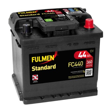 EXFC440-D-01.JPG Batteria 12v Fulmen Standard 44 Ah 360 A L01 145 (930)-146 (930)-a3 (8l1) Fulmen Batterie Per Auto Batterie