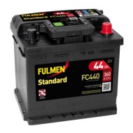 Batteria 12v Fulmen Standard 44 Ah 360 A L01 145 (930)-146 (930)-a3 (8l1) Fulmen Batterie Per Auto Batterie