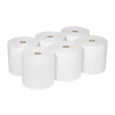 KC6687-S-01.JPG Set 6 Rotoli Da 354 Mt Asciugamani In Carta 1 Velo Ricariche Per Dispenser Autoconsumo