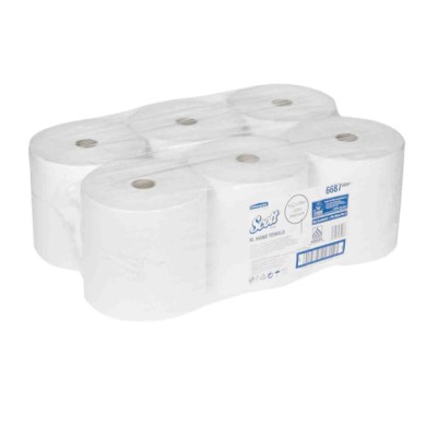 KC6687-S-03.JPG Set 6 Rotoli Da 354 Mt Asciugamani In Carta 1 Velo Ricariche Per Dispenser Autoconsumo