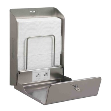 KC7259-S-03.JPG Dispenser In Acciaio Inox Per Asciugamani In Carta Intercalati Con Piega A "z" Dispenser Autoconsumo