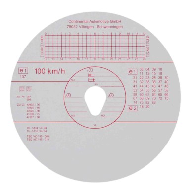 KIE100-G-01.JPG Original Kienzle Set 100 Pz Dischi Tachigrafo Omologati 100 Km/h Portadocumenti Portaoggetti