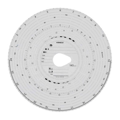 KIE140-S-01.JPG Original Kienzle Set 100 Pz Dischi Tachigrafo Omologati 140 Km/h Portadocumenti Portaoggetti