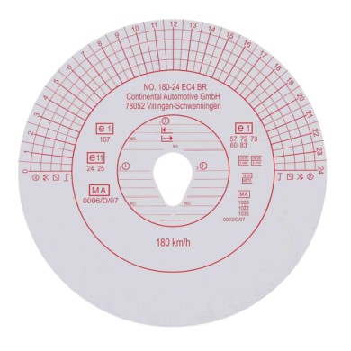 KIE180-S-02.JPG Original Kienzle Set 100 Pz Dischi Tachigrafo Omologati 180 Km/h Portadocumenti Portaoggetti