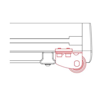 N10231-A-01.JPG Rullo Posteriore Per Ceste Kargo Rack System R180 180 Cm Kargo Rack System Accessori Ceste Portacarico Veicoli C
