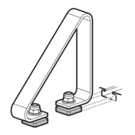 N11036-D-01.JPG Kp 4 Coppia Fermacarico H 100 Mm Accessori Kargo Plus Barre Portatutto Veicoli Commerciali