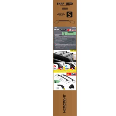 N15014-C-01.JPG Snap Steel Coppia Barre Portatutto Telescopiche In Acciaio S 80÷111 Cm 156 Crosswagon-156 Sportwagon Barre Snap 