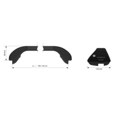 NEUTRO.jpg Snap Steel Coppia Barre Portatutto Telescopiche In Acciaio L 100÷136 Cm A3 Sportback-a4 Avant Barre Snap Steel